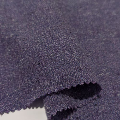 VE Rustric Linen Silk Wool Multicolor Purple Blue