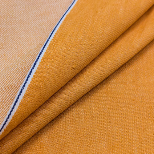 AV Selvedge Linen Cotton Denim Yellow