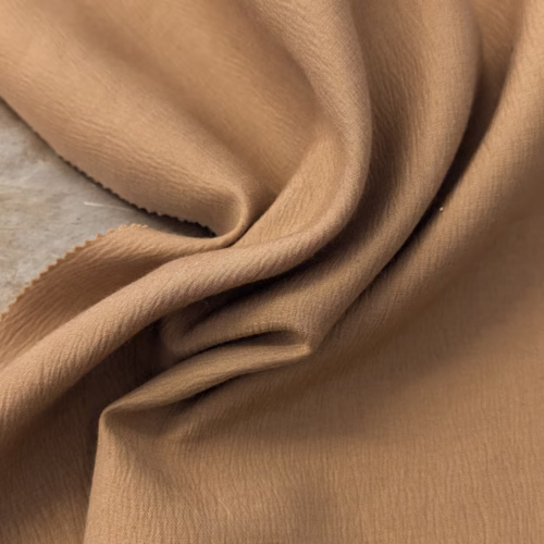 TXT Wool Cotton Silk Cashmere Crepe Camel