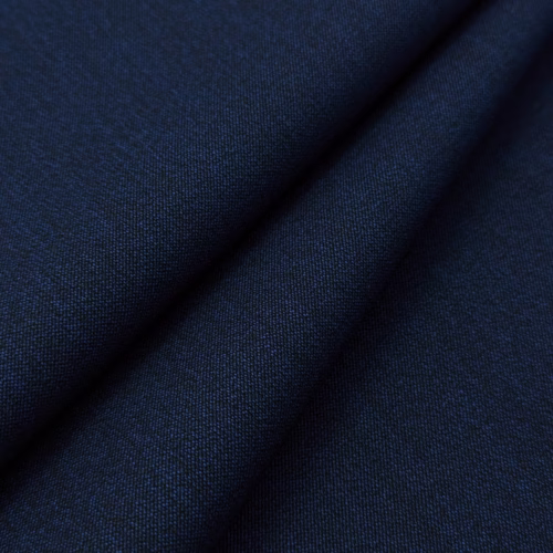 TXT Wool Gabardine Black Navy Melange