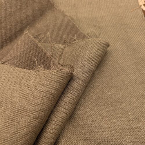 Ricceri Double Face Splitable Twill Wool Linen Cotton SIlk Dark Beige