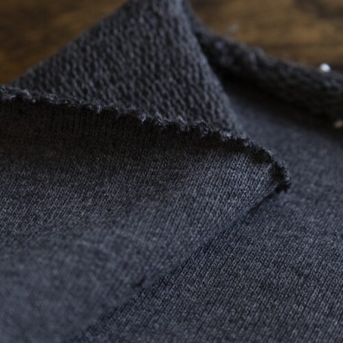 Heavy French Terry Cotton Charcoal