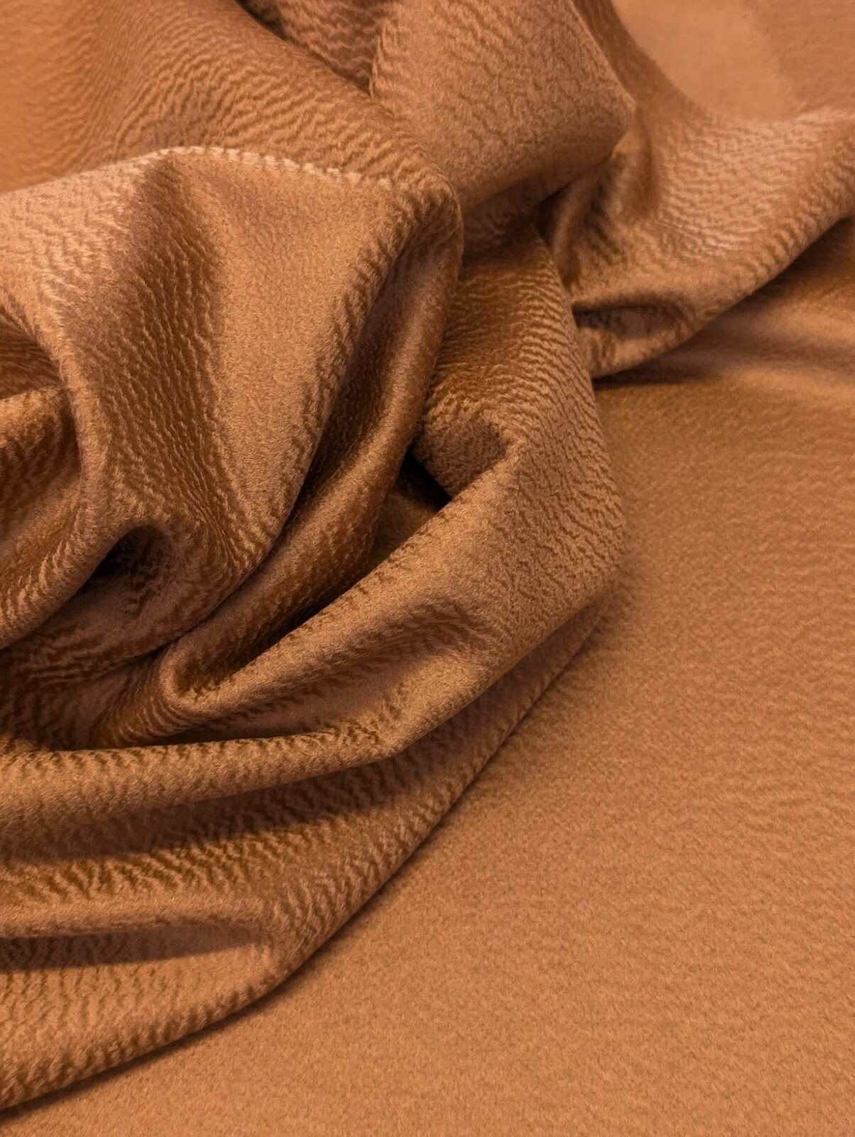 TXT Cashmere Wool Coat Zibellino Camel