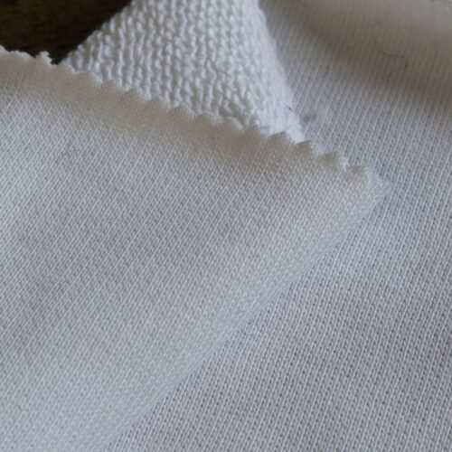 French Terry Cotton Optical White