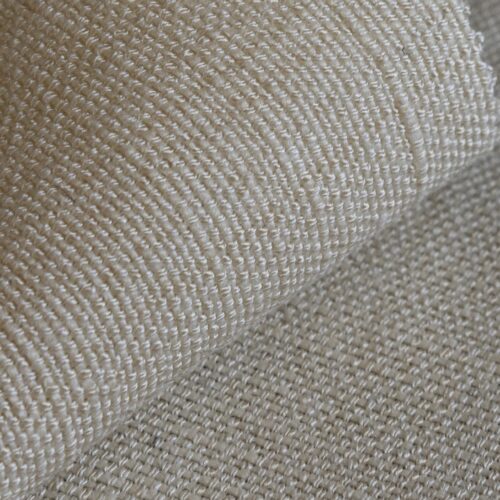 Heavyweight Basketweave Jute Viscose Silk Natural