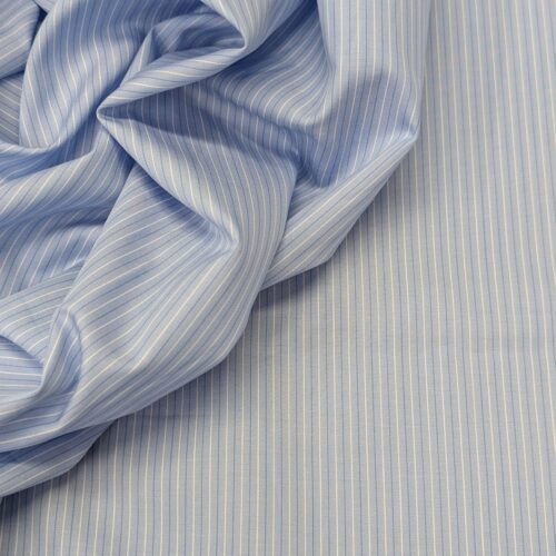 Popline Cotton Blue White