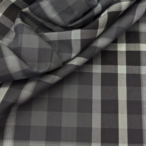Cotton Flannel Checks Shades of Grey