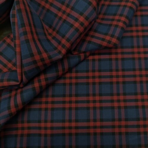Cotton Flannel Red and Blue