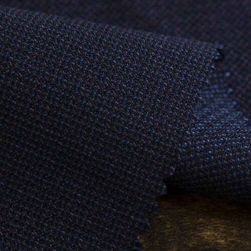 MB Two Tone Suiting Wool Navy Purple