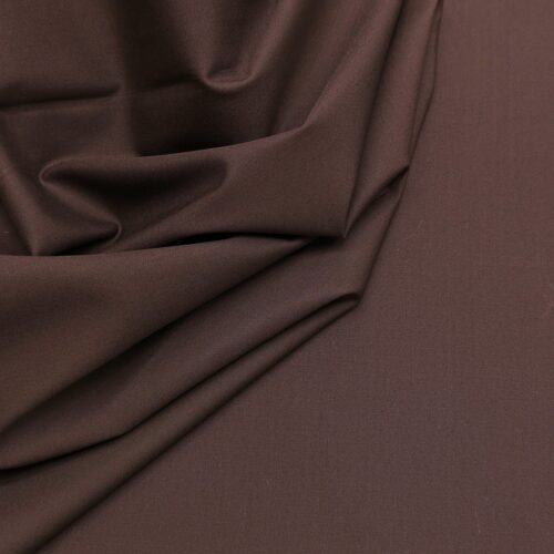Cotton Poplin Brown Color
