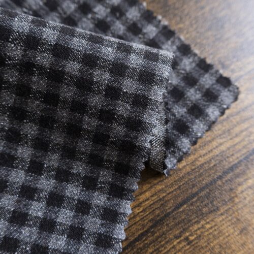 MB Wool Flannel Checks Brown Grey