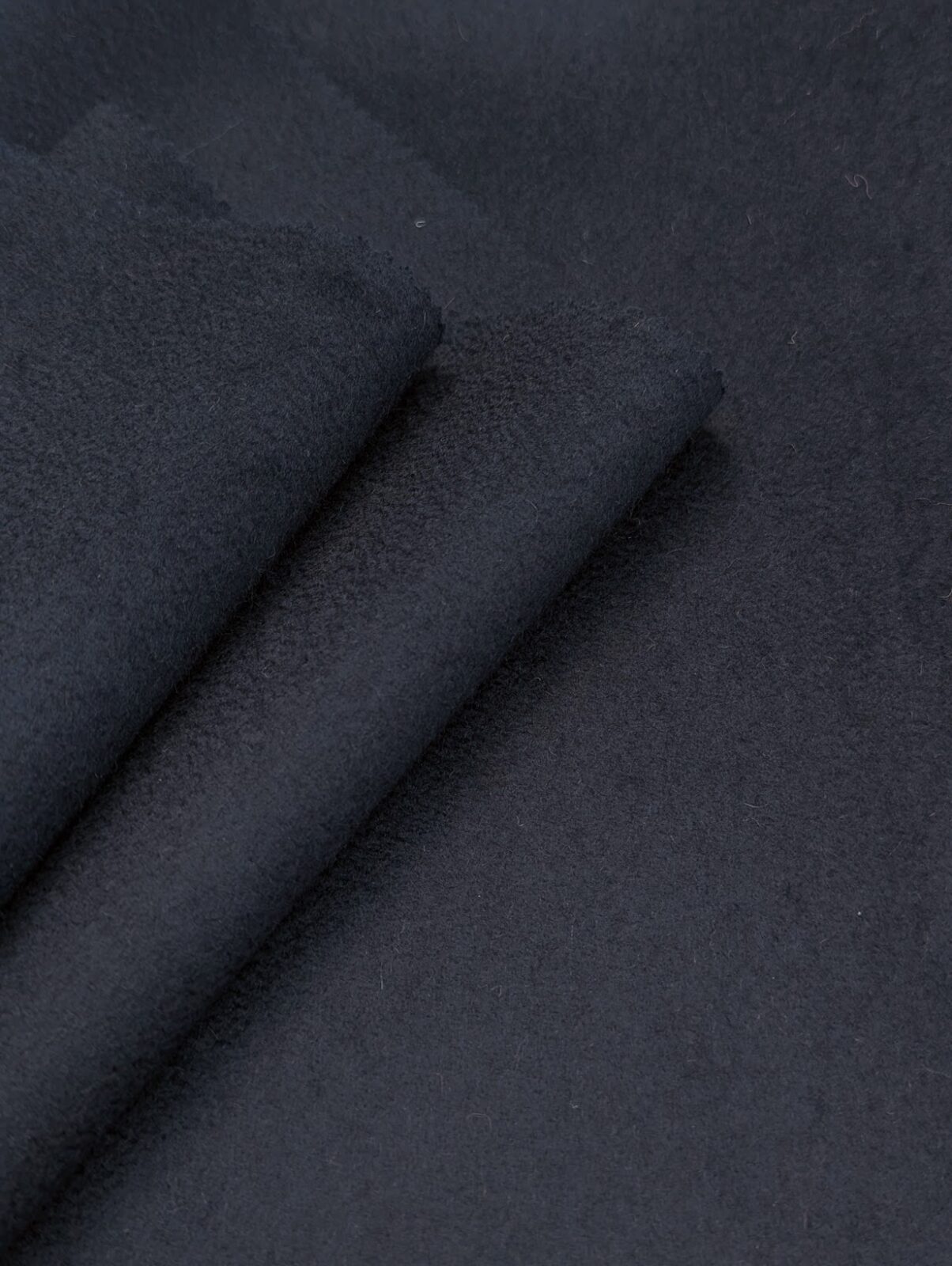 AV Double Coat Virgin Wool Cashmere Dark Navy