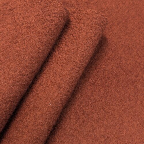 AV Double Coat Virgin Wool Cashmere Rust