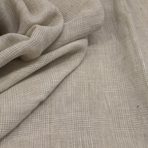 AV Linen Plaid Prince of Wales Beige