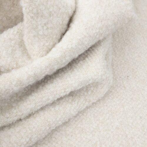 TXT Wool Alpaca Coat Boucle Off-White