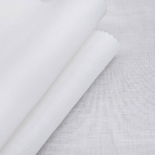 AV Viscose Linen Suiting Pure White