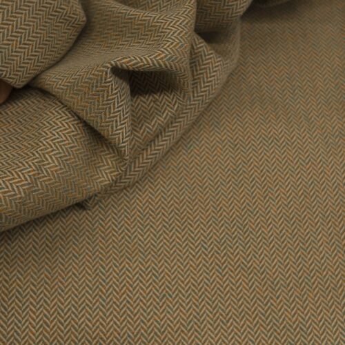 AV Linen Cotton Herringbone Tweed Multicolor