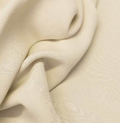 TXT Double Face Viscose Crepe Cady Noble Ivory