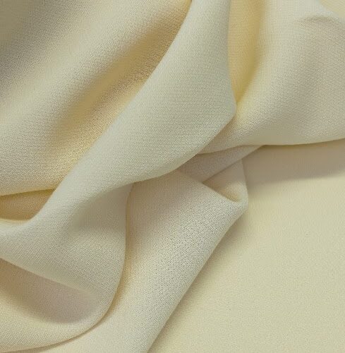 TXT Double Face Viscose Crepe Cady Buttermilk Yellow