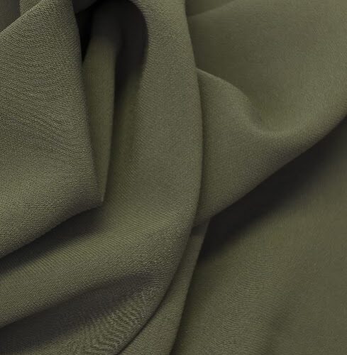 TXT Double Face Triacetate Poly Crepe Cady Rookwood Dark Green